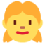 Emoji de niña en Twitter