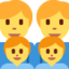 family: man, man, boy, boy Emoji on Twitter