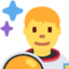 Emoji de hombre astronauta en Twitter